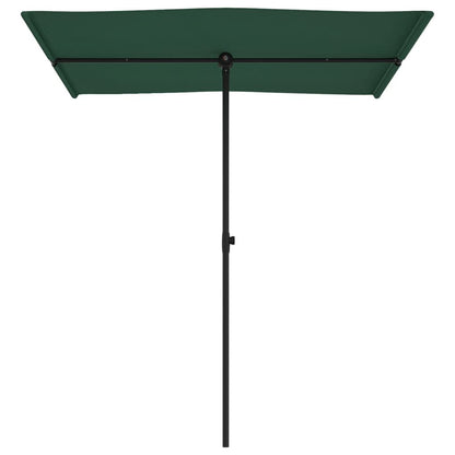 Vidaxl Sombrilla De Jardín Con Palo De Aluminio Verde 180x110 Cm_3