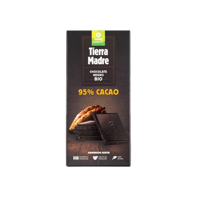 Chocolate Comercio Justo negro 95% BIO Tierra Madre Oxfam Intermón 80 g