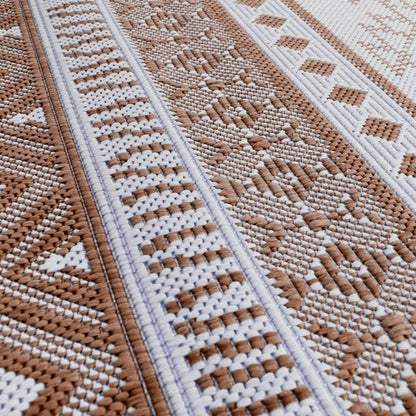 Vidaxl Alfombra De Exterior Gris Y Blanca Reversible 80x150 Cm_3