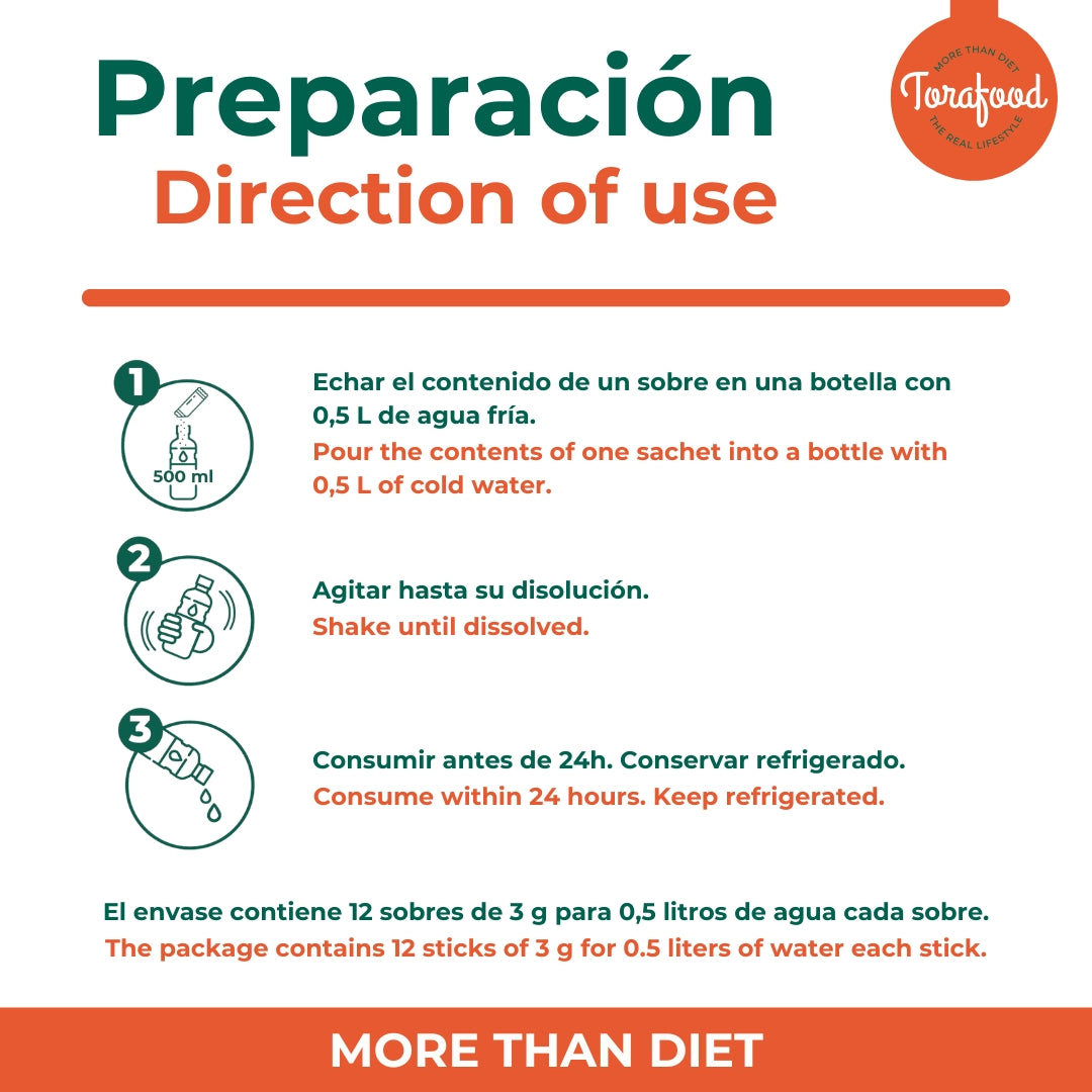 Té Frío Mango En Polvo - 12 Sobres de 3 Gramos Torafood_3