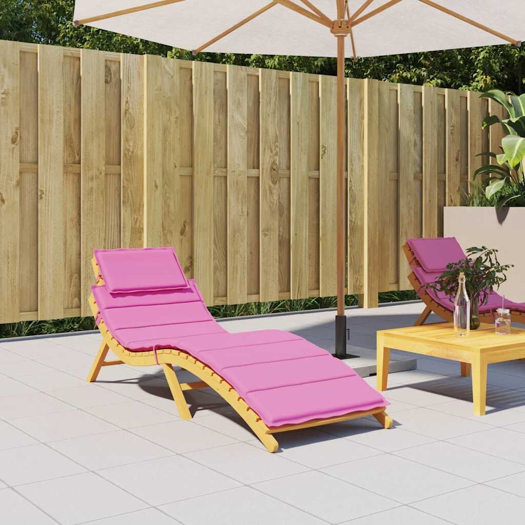 Vidaxl Cojín De Tumbona Tela Oxford Rosa_1