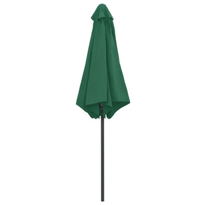 Vidaxl Sombrilla De Jardín Con Palo De Aluminio Verde 270x246 Cm_3