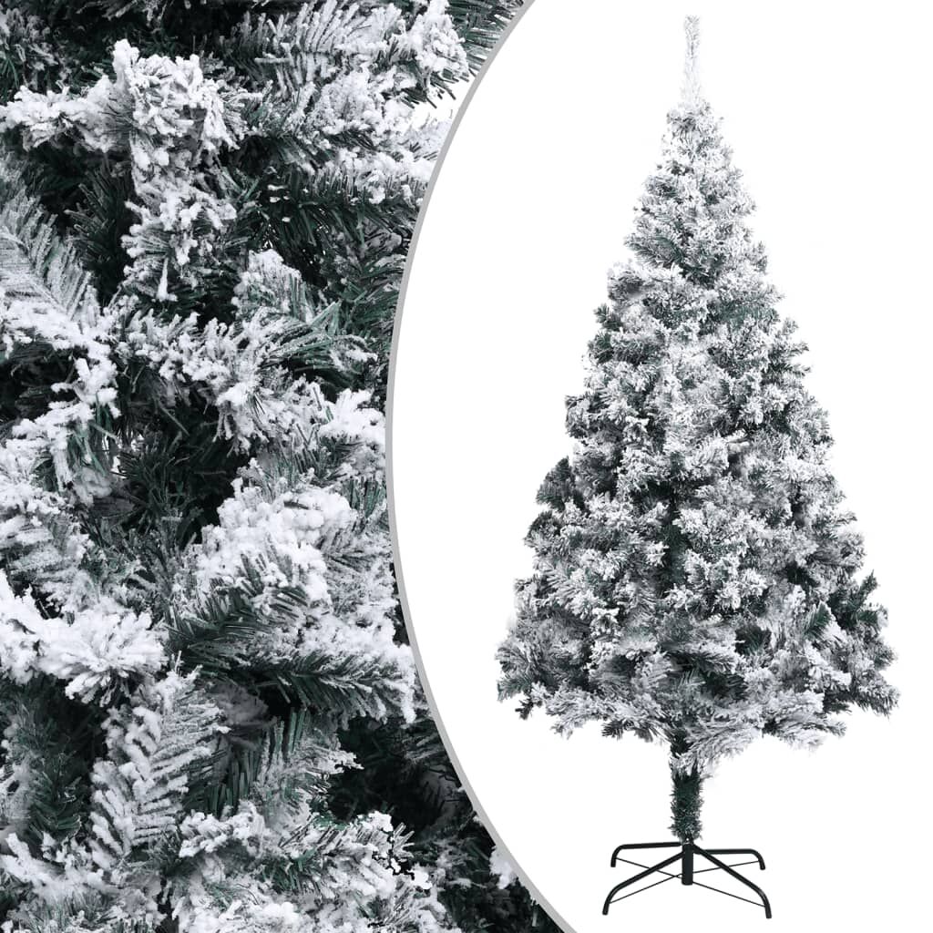 Vidaxl Árbol De Navidad Artificial Con Nieve Pvc Verde 300 Cm_0