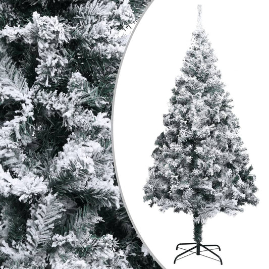 Vidaxl Árbol De Navidad Artificial Con Nieve Pvc Verde 300 Cm_0