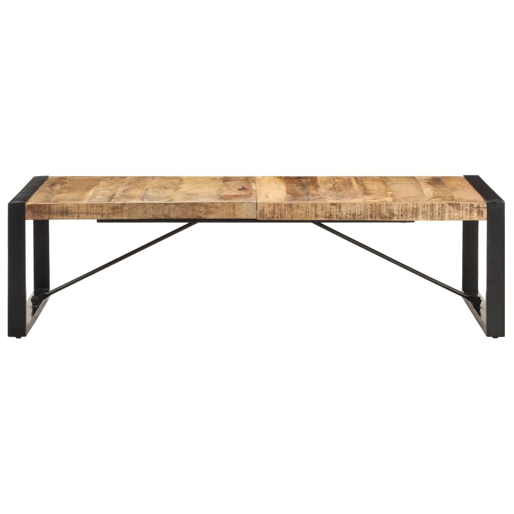 Mesa De Centro Madera De Mango Rugosa 140x70x40 Cm_0