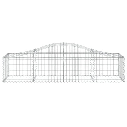 Cestas De Gaviones 11 Uds Forma De Arco Hierro 200x50x40/60 Cm_3