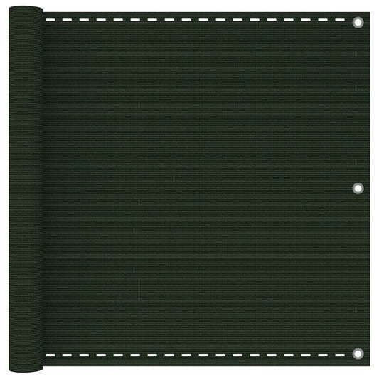 Vidaxl Toldo Para Balcón Hdpe Verde Oscuro 90x300 Cm_0