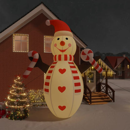 Vidaxl Muñeco De Nieve Inflable De Navidad Con Led 630 Cm_1