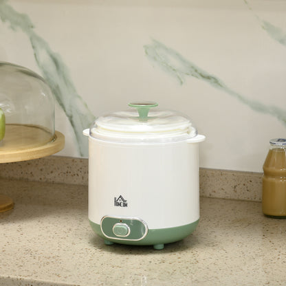Homcom Yogurtera 20 W 1,5l Con Indicador De Encendido 19,5x17,5x21,4 Cm Blanco_1