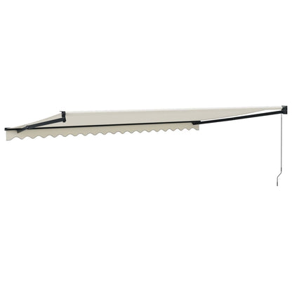 Toldo Retráctil Aluminio Y Tela Color Crema 5x3 M_4