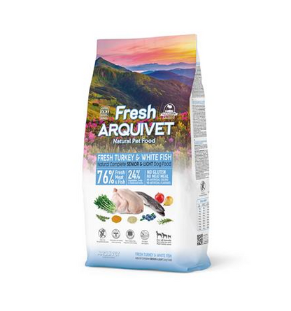 Fresh Senior Light Turkey & White Fish Arquivet 10 Kg Alimento semihúmedo para perros