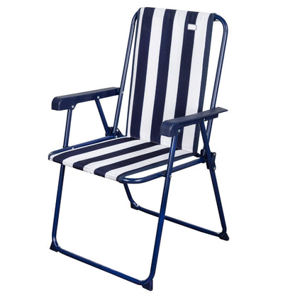 Silla Plegable Fija Rayas Marineras Aktive Garden_0