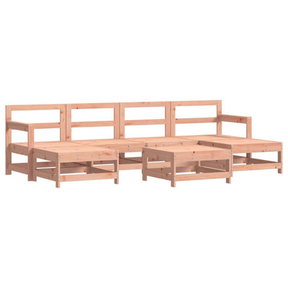 Vidaxl Juego De Muebles De Jardín 7 Pzas Madera Maciza Abeto Douglas_0