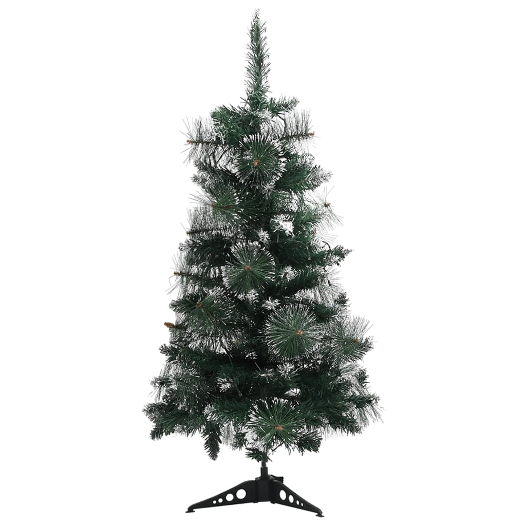 Vidaxl Árbol De Navidad Preiluminado Con Luces Y Soporte Verde 90 Cm_3