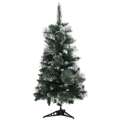 Vidaxl Árbol De Navidad Preiluminado Con Luces Y Soporte Verde 90 Cm_3