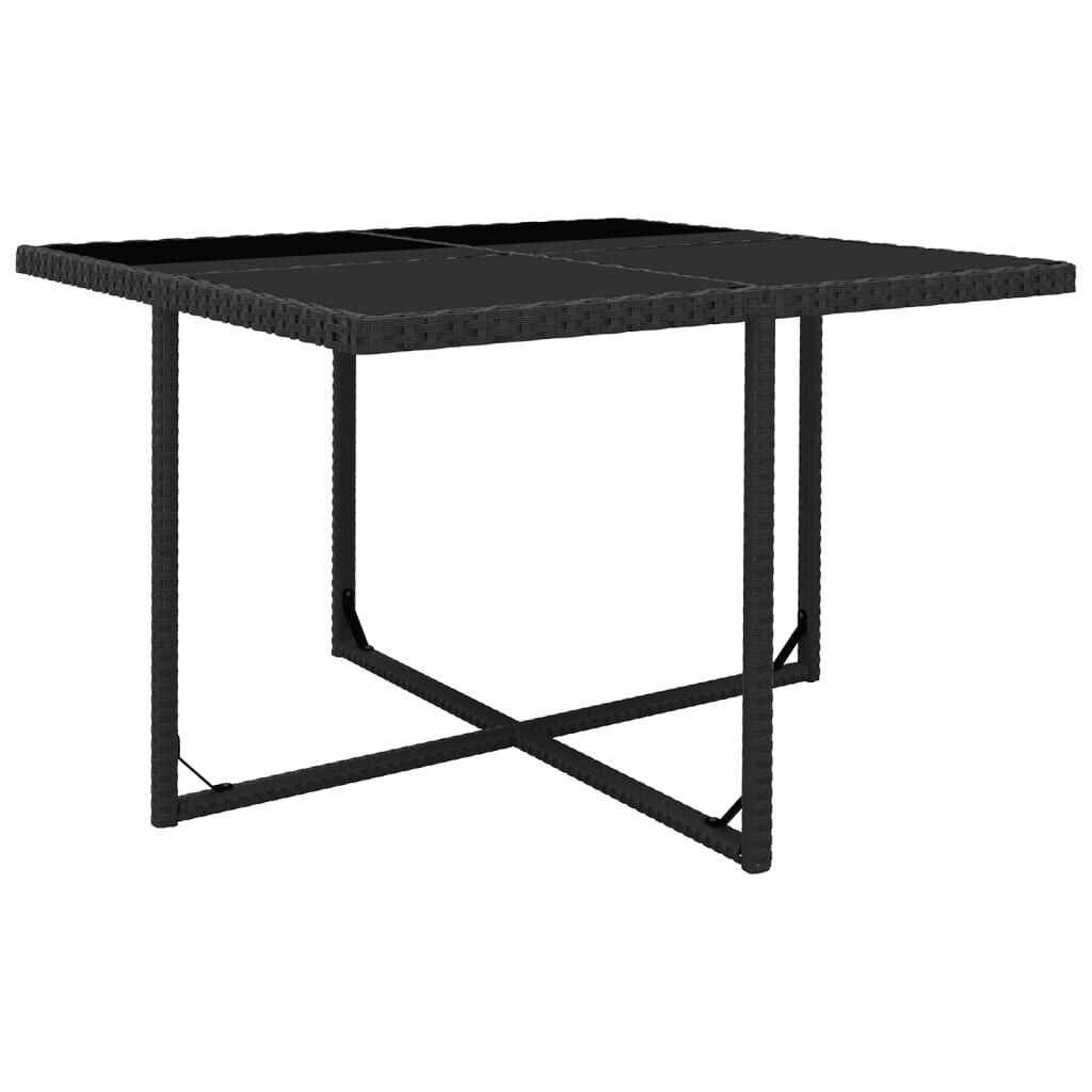 Vidaxl Set Comedor De Jardín 9 Piezas Y Cojines Ratán Sintético Negro_4
