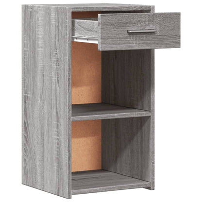 Mesita De Noche Madera De Ingeniería Gris Sonoma 35x34x65 Cm_2