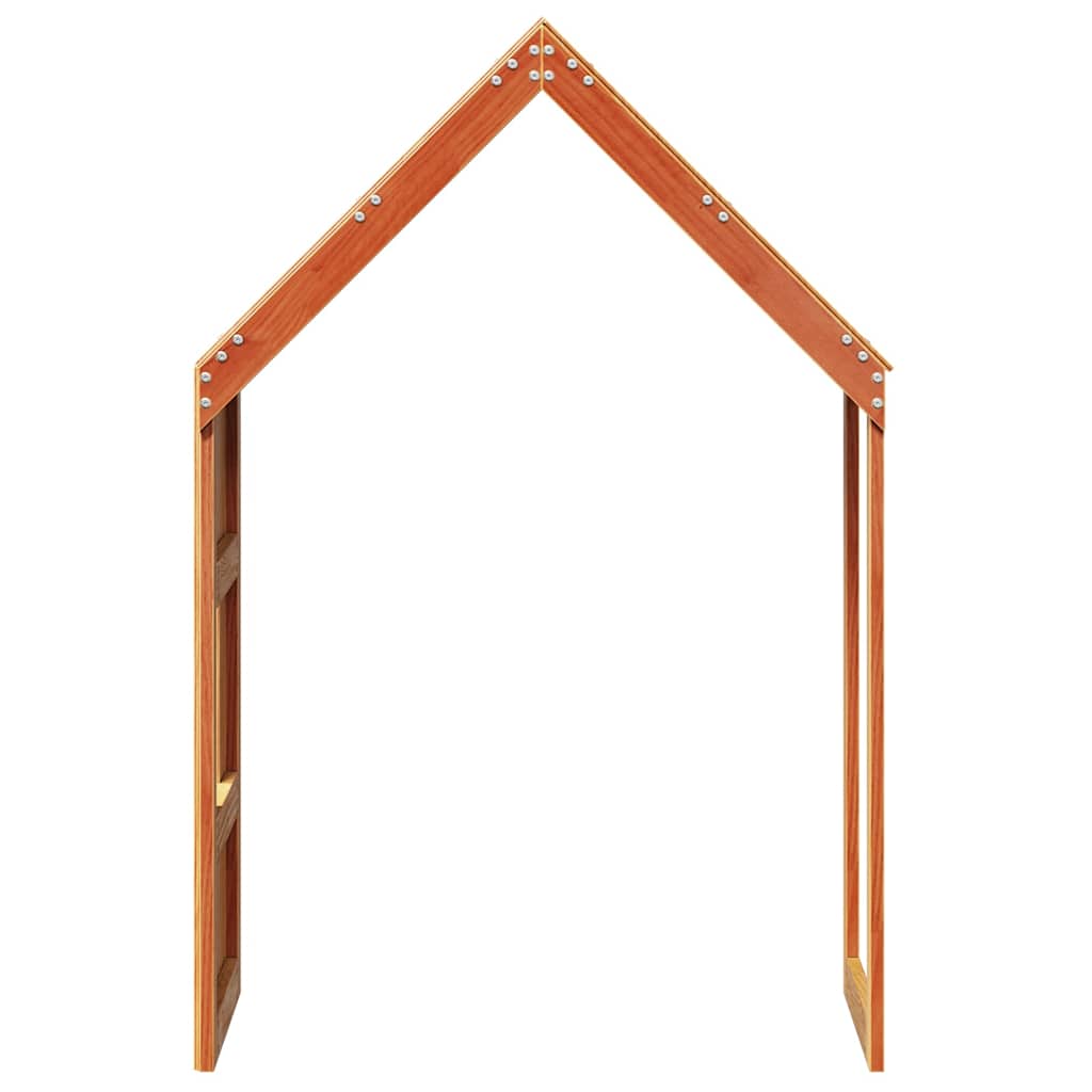 Techo De Cama Infantil Madera Maciza Pino Marrón 55x99x139,5 Cm_4