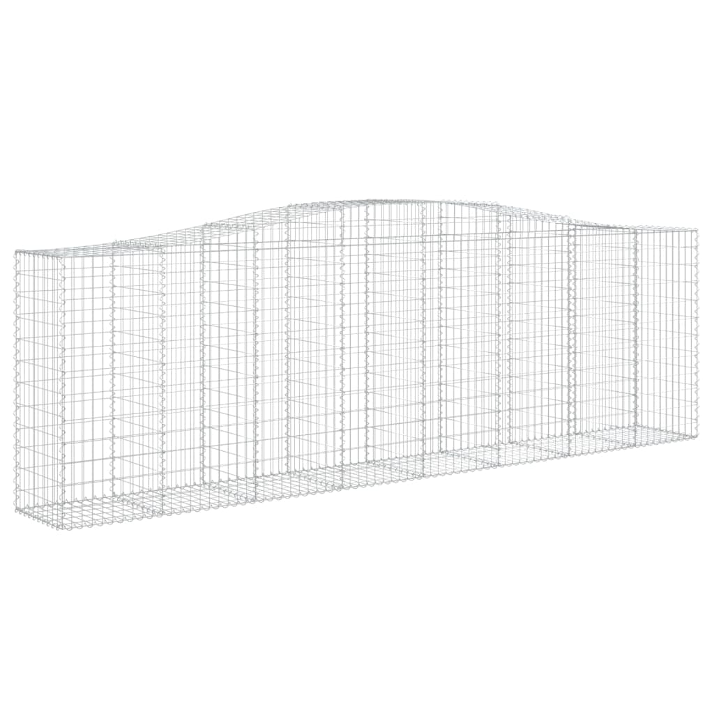 Cestas De Gaviones 6 Uds Forma De Arco Hierro 400x50x120/140 Cm_2
