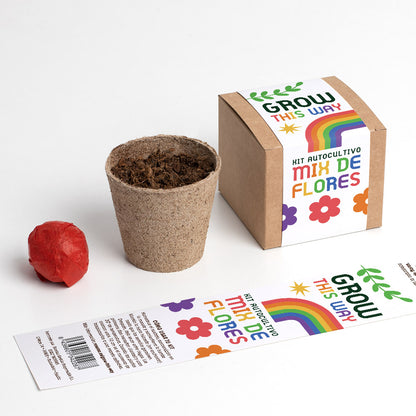 Grow This Way | Kit De Autocultivo Mix De Flores | Actividad Educativa Y Regalo Original_2