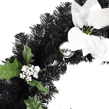 Vidaxl Corona De Navidad Con Luces Led Verde 60 Cm Pvc_3