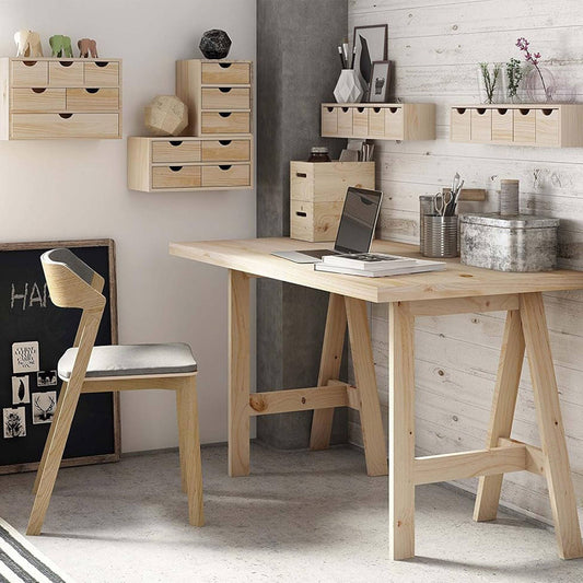 Well Home - Miniblock 4 Cajones En Madera De Pino