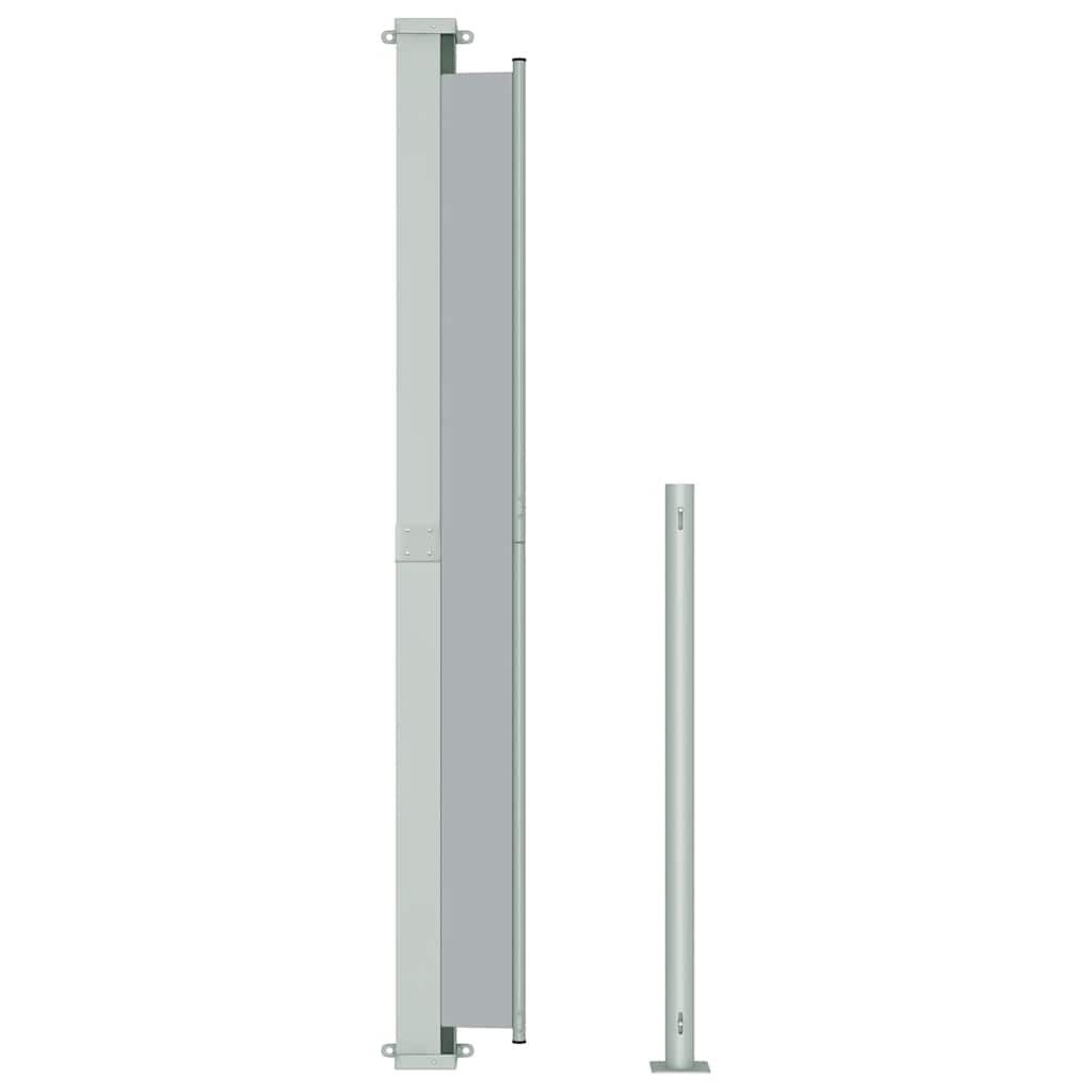 Vidaxl Toldo Lateral Retráctil Para Patio Gris 220x300 Cm_4