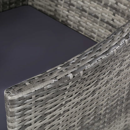 Vidaxl Set De Comedor De Jardín 11 Pzas Y Cojines Ratán Sintético Gris_4