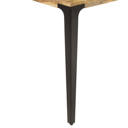 Mesa De Comedor De Madera Maciza De Mango 140x70x76 Cm_4