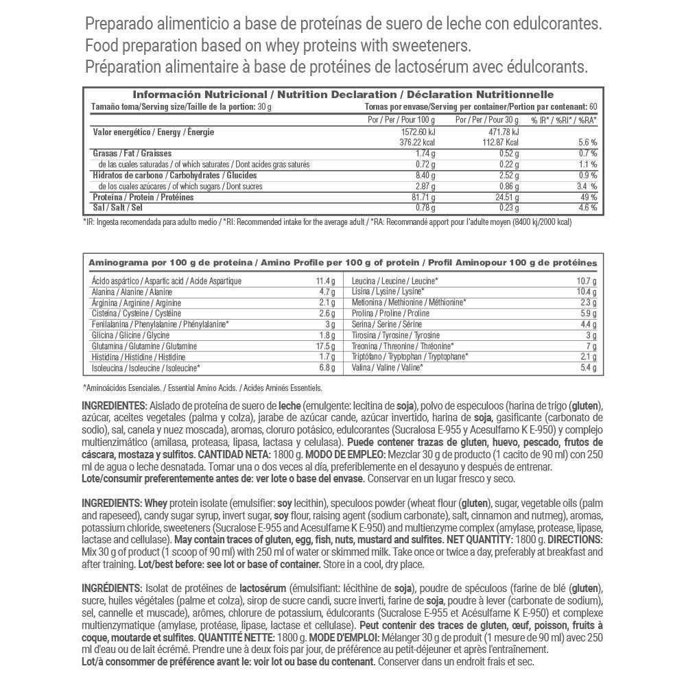 Isolate 90 Cfm - 1,8 Kg - Galletas Speculoos - Aumenta La Masa Muscular - Masmusculo_5