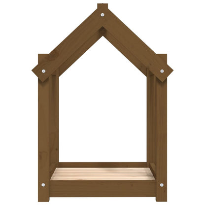 Vidaxl Cama Para Perros Madera Maciza Pino Marrón Miel 61x50x70 Cm_5