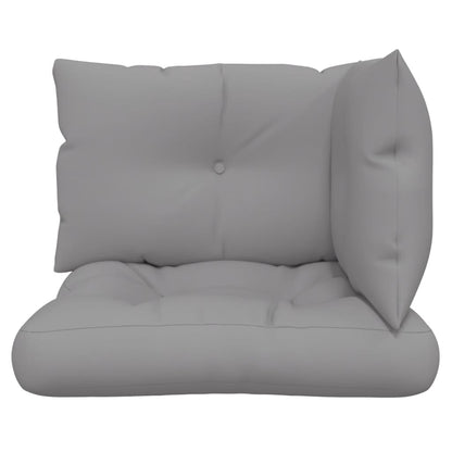 Vidaxl Cojines Para Palets 3 Unidades Tela Gris_3