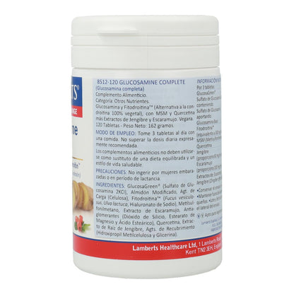 Glucosamina, Condroitina, MSM, Jengibre Lamberts, 120 tabletas