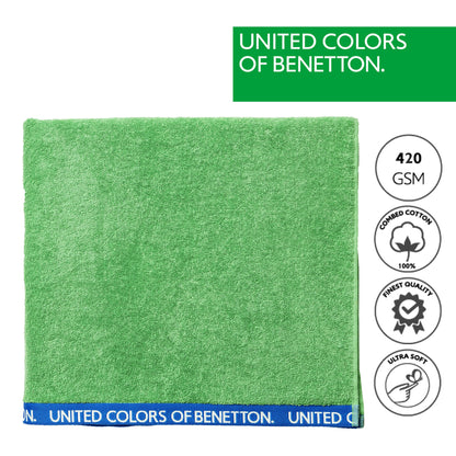 Toalla De Playa 90x160cm 380gsm 100% Algodón Velour Verde Rainbow_1