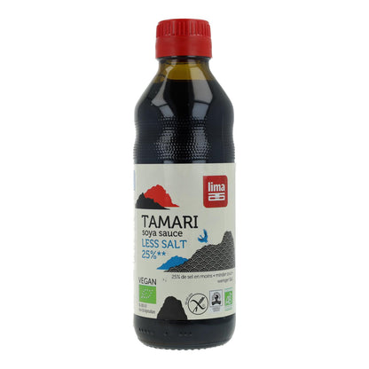 Tamari salsa de soja 25% menos de Sal ECO Lima 500 ml