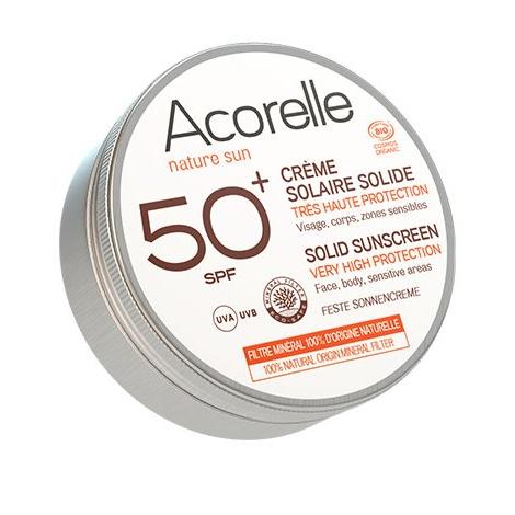Crema Solar Sólida SPF 50+ Acorelle 30g