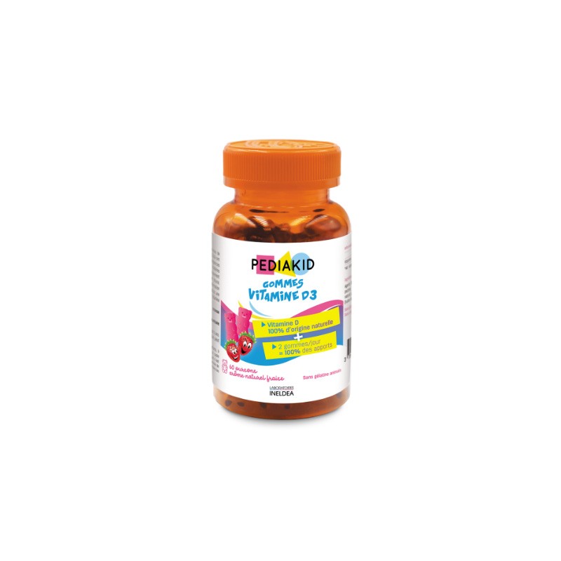 Gominolas Vitamina D Sabor Fresa 60 Ositos Pediakid