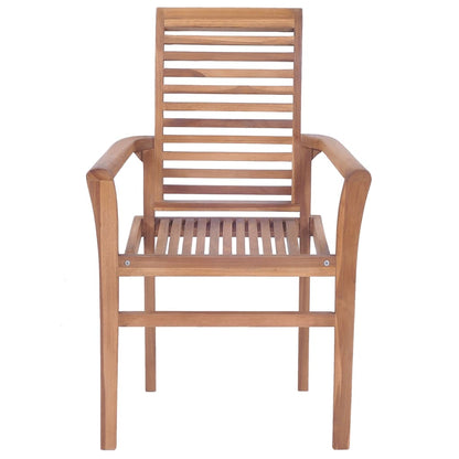 Vidaxl Sillas De Comedor 6 Uds Madera Teca Con Cojines Verde Brillante_3