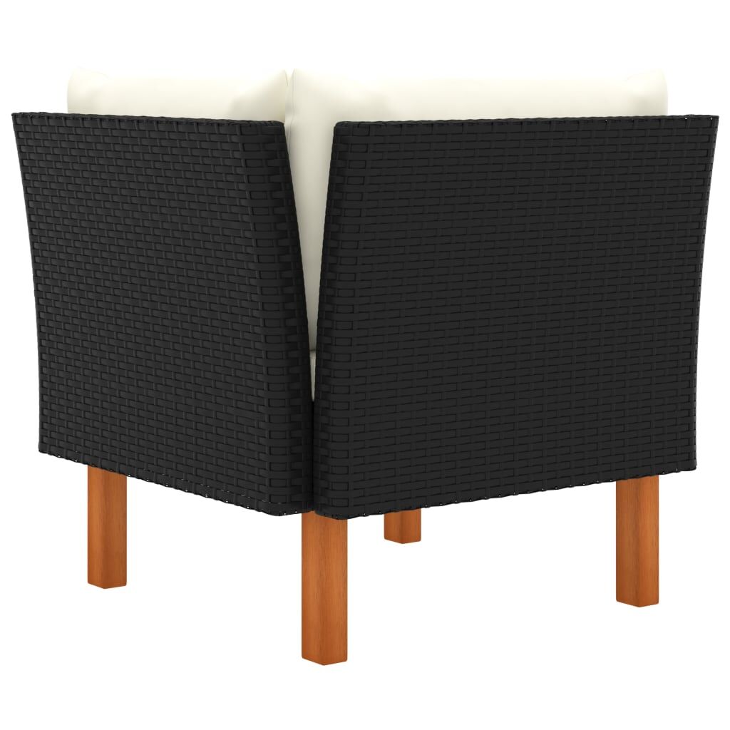 Vidaxl Sofás De Esquina 2 Uds Ratán Sintético Y Madera De Eucalipto_4