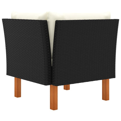 Vidaxl Sofás De Esquina 2 Uds Ratán Sintético Y Madera De Eucalipto_4