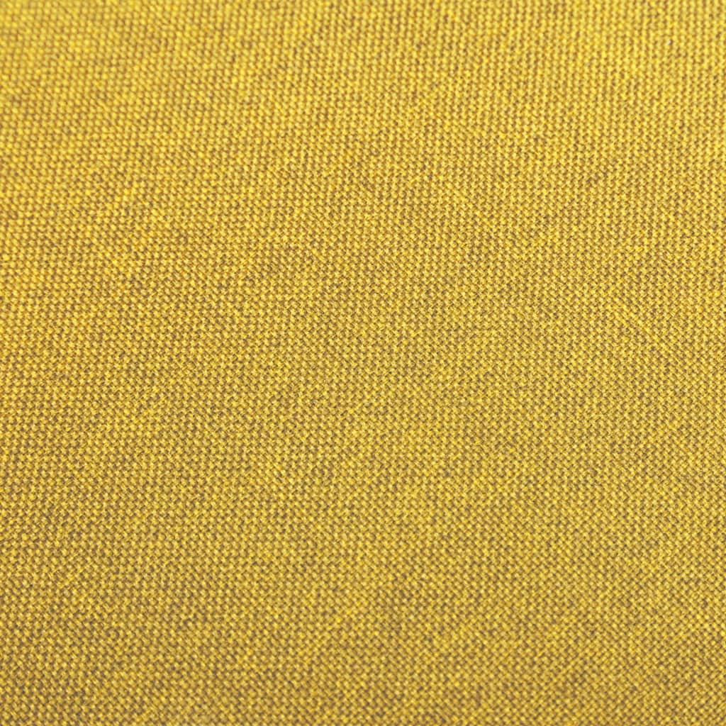 Taburetes De Cocina 2 Unidades Tela Amarillo Mostaza_5