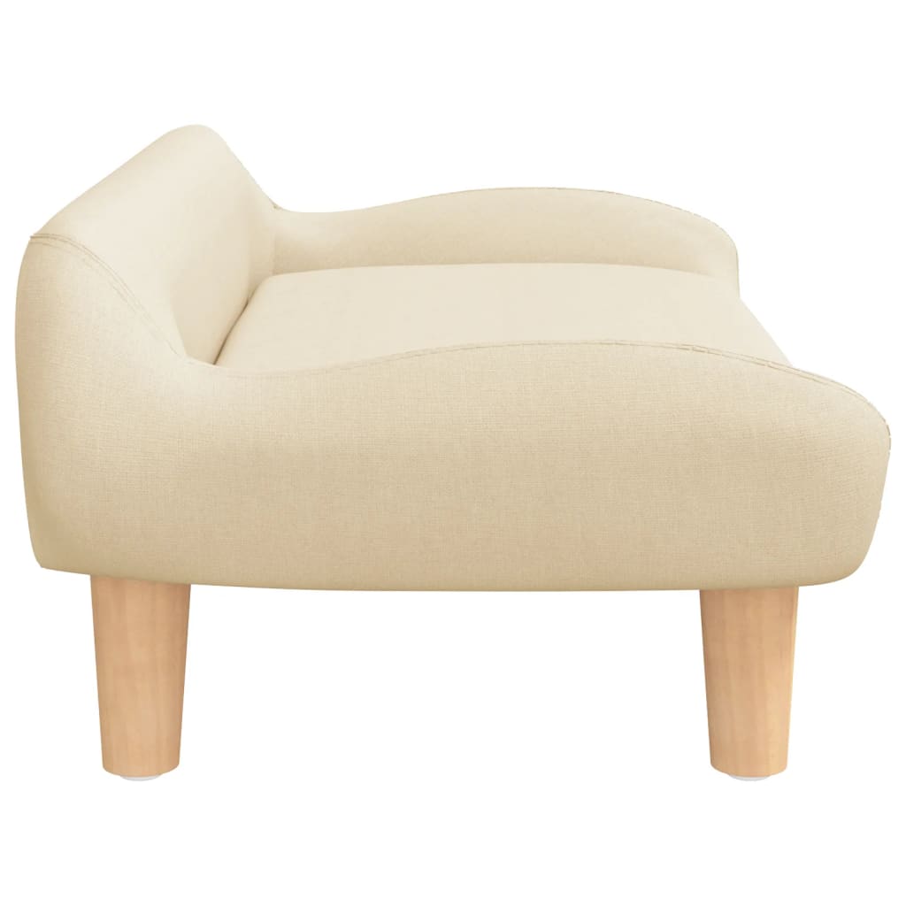 Cama Para Perros De Tela Crema 70x40x24 Cm / Vetonek_4
