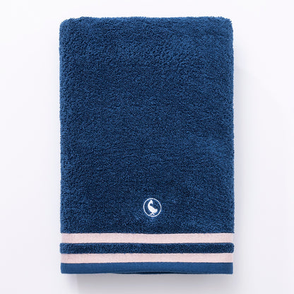 Toalla De Ducha En Azul Marino 70x140 100% Algodón 500gsm El Ganso