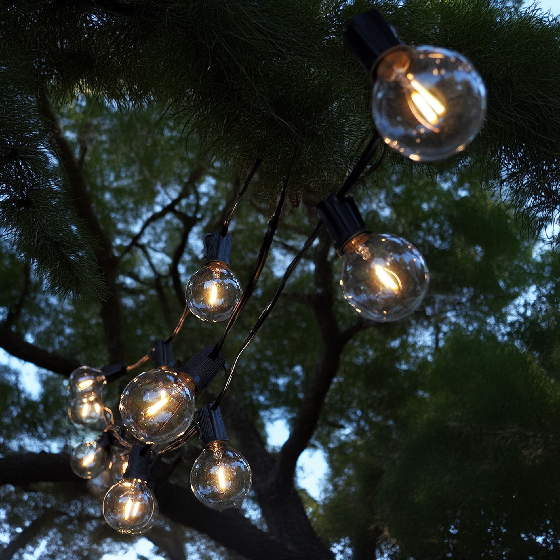 Well Home Set De 20 Luces Blancas Cálidas De Fiesta Solar Con Panel Led Transparentes_3