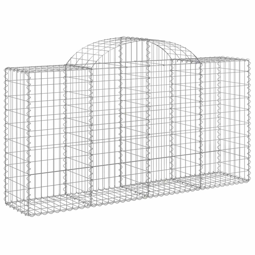 Cestas De Gaviones 4 Uds Forma De Arco Hierro 200x50x100/120cm_2