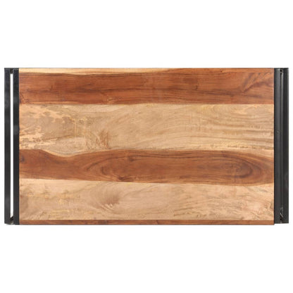 Mesa De Centro De Madera Maciza De Acacia 100x55x45 Cm_2