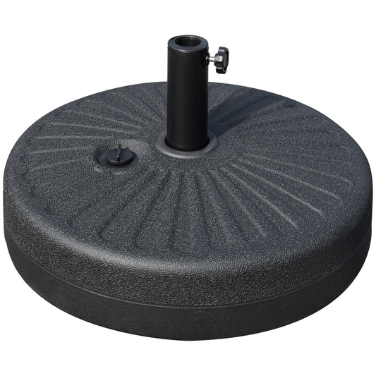 Outsunny Base De Sombrilla Rellenable De Agua 22kg Para Poste 38/48mm Ø51x30,5cm_0