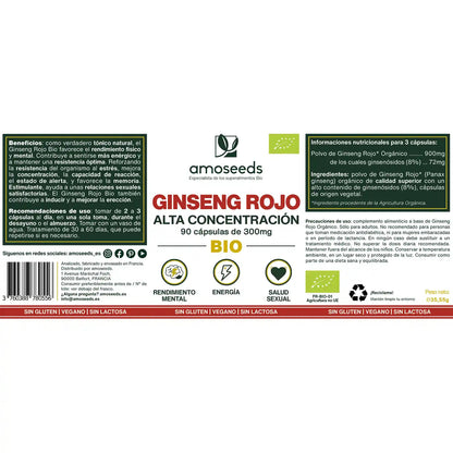 Ginseng Rojo Bio, Alta Concentración | 60 Cápsulas_4
