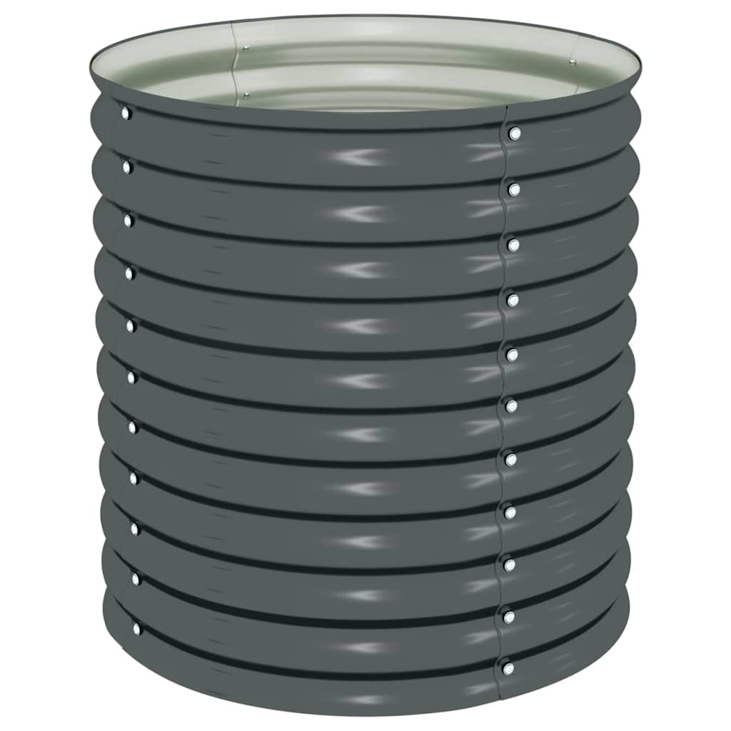Arriate De Acero Galvanizado Gris 80x80x81 Cm_0