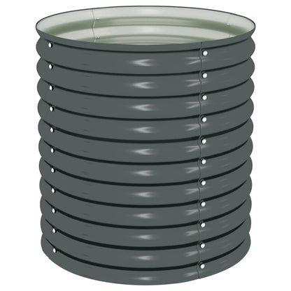 Arriate De Acero Galvanizado Gris 80x80x81 Cm_0